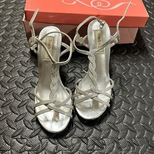 Silver sandals